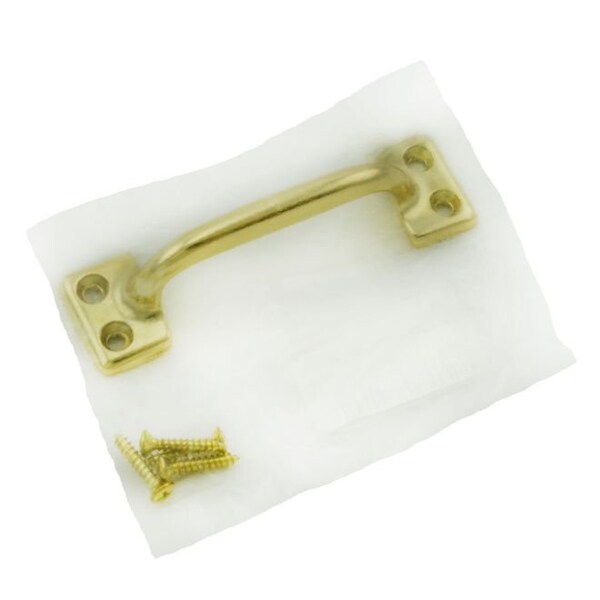 Ives Commercial Aluminum Bar Window Lift Bright Brass Finish 026A3 - main